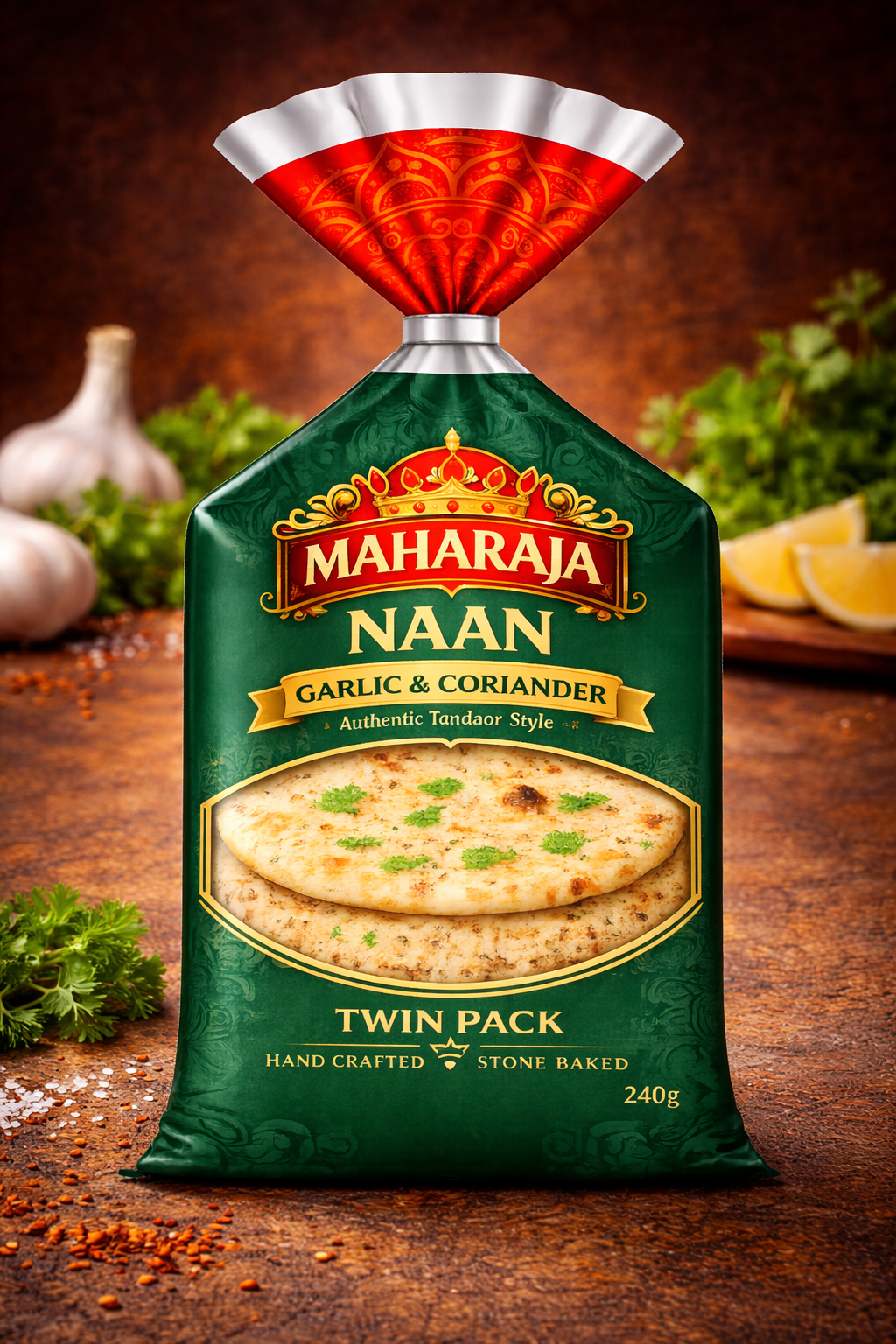 Garlic & Coriander Naan pack