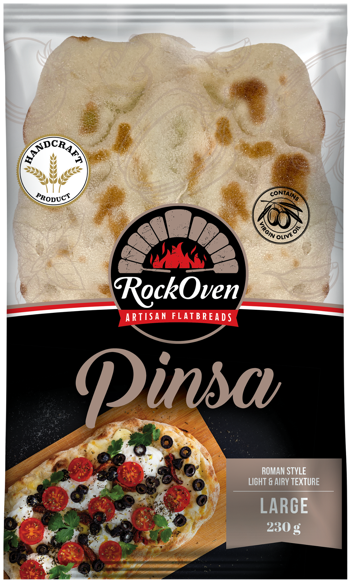 RockOven Pinsa Large 230g pack render